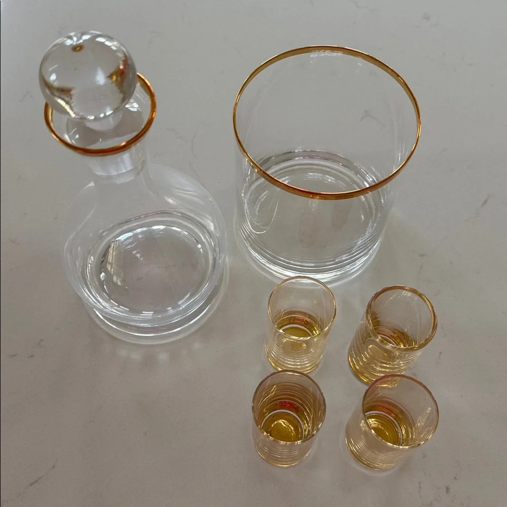 Z Gallerie Salud Gold Toasting Set NWT